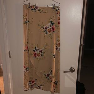 Floral Wrap Maxi Skirt